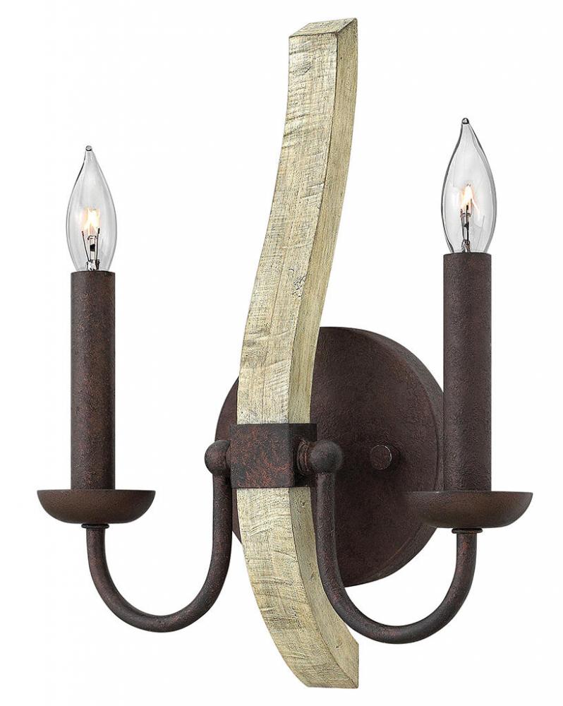 Medium Two Light Sconce