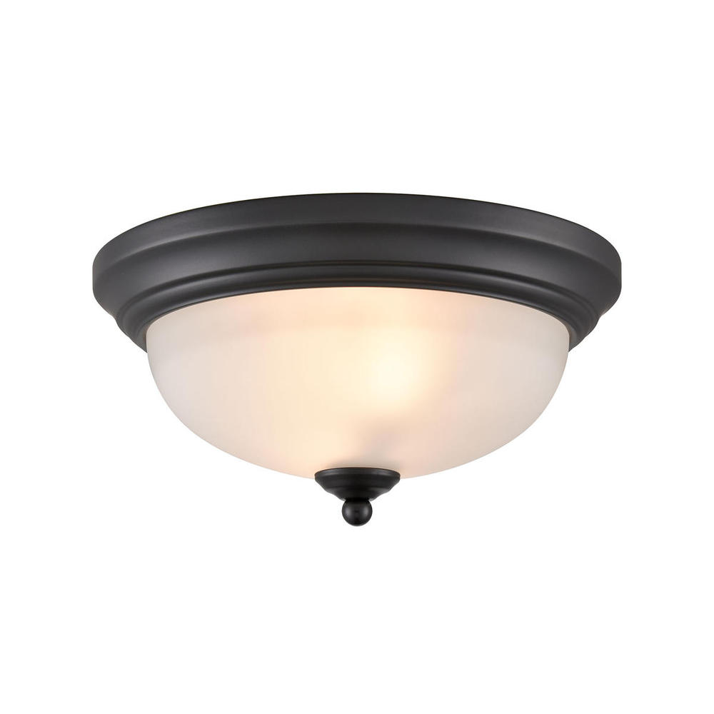 Thomas - Basics 11'' Wide 2-Light Flush Mount - Black