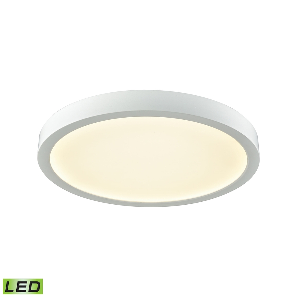 Thomas - Titan 10'' Wide 1-Light Flush Mount - White