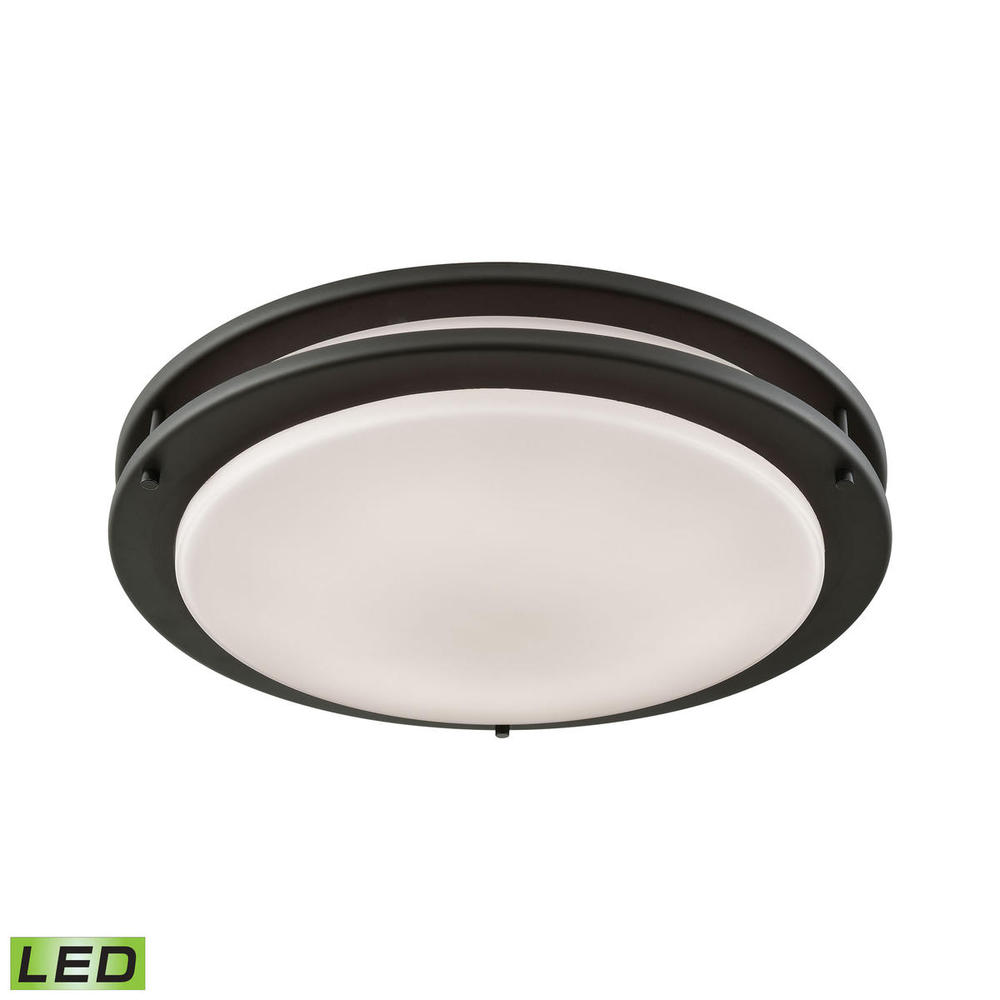 Thomas - Clarion 14'' Wide 1-Light Flush Mount - Oil Rubbed Bronze