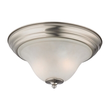 ELK Home 1402FM/20 - Thomas - Kingston 2-Light Flush Mount in Brushed Nickel with White Glass