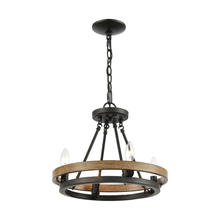 ELK Home 75054/4 - 4-Light Chandelier in Matte Black and Aspen