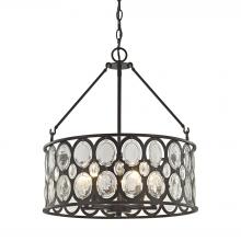 ELK Home 81125/5 - Serai 5-Light Chandelier in Oil Rubbed Bronze with Clear Soda Bottle Glass