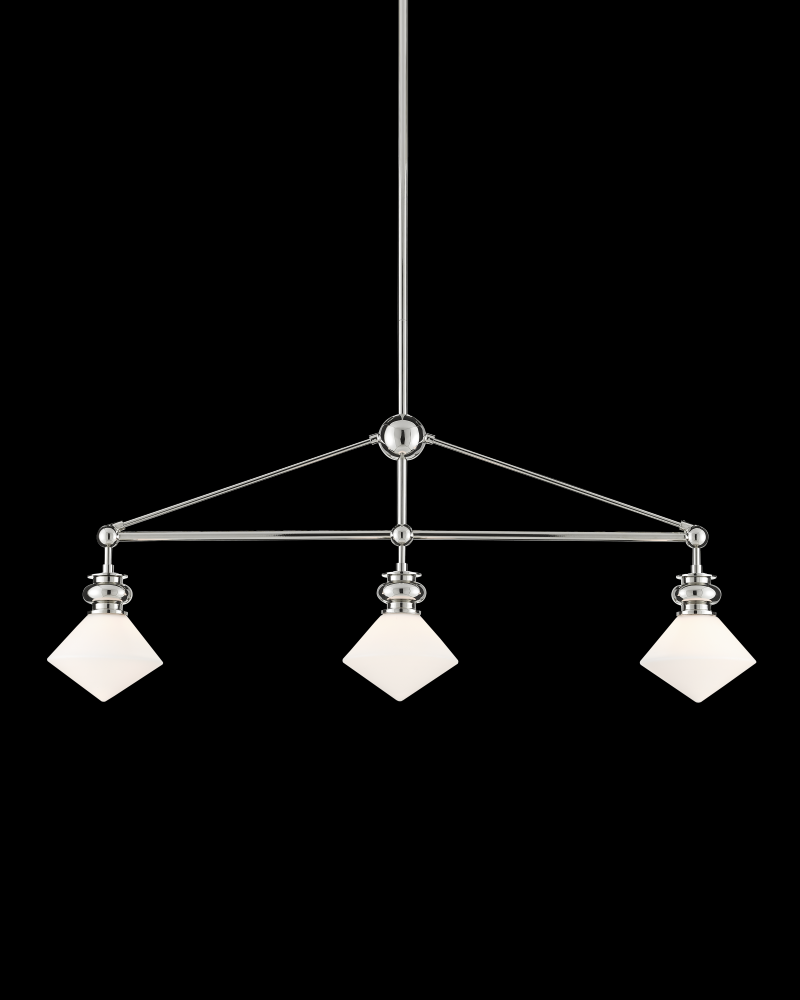 Rycroft Nickel Rectangular Chandelier