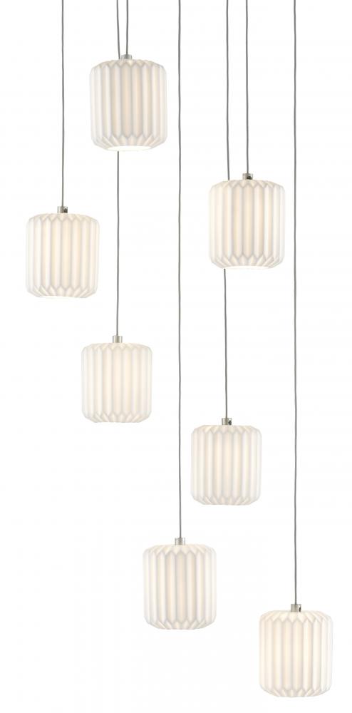 Dove 7-Light Round Multi-Drop Pendant