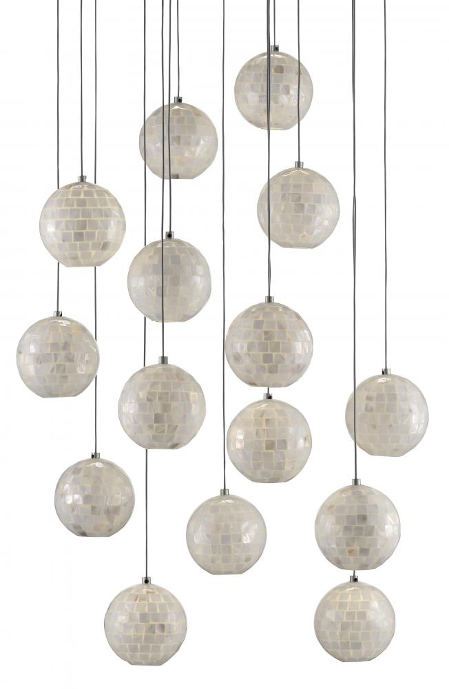 Finhorn 15-Light Round Multi-Drop Pendant