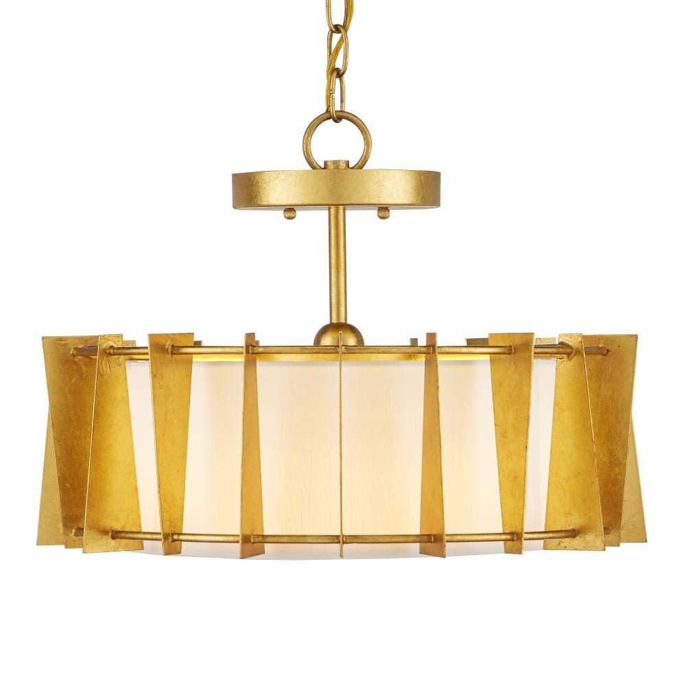 Berwick Gold Semi-Flush Mount