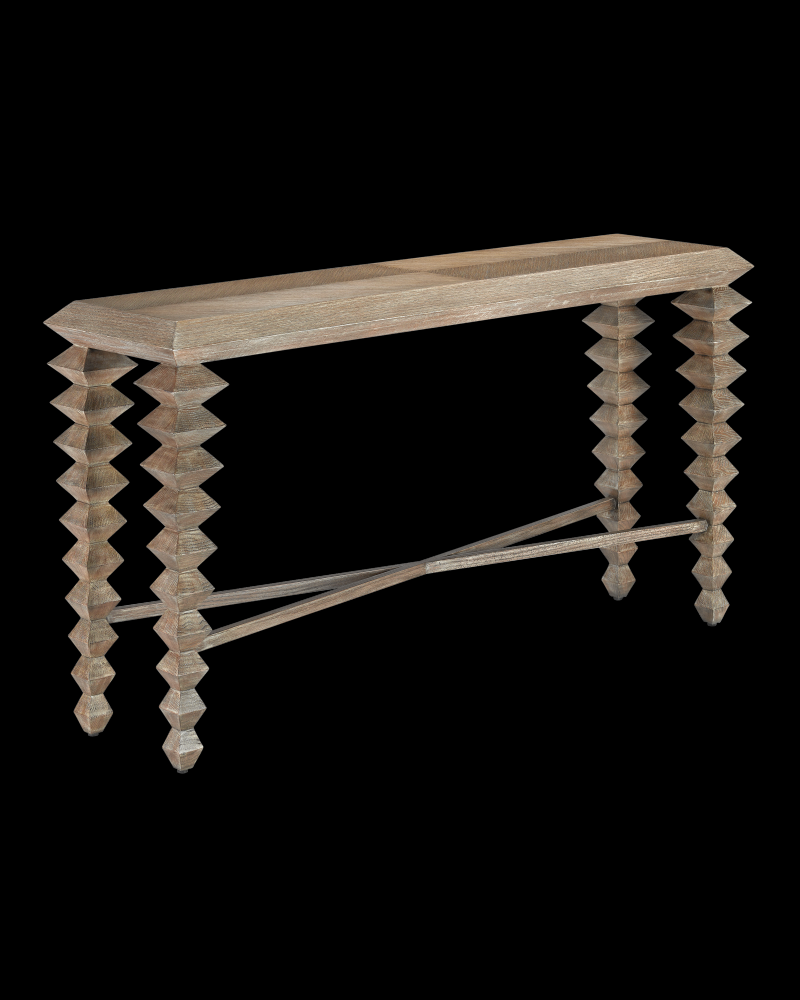 Saranya Light Pepper Console Table