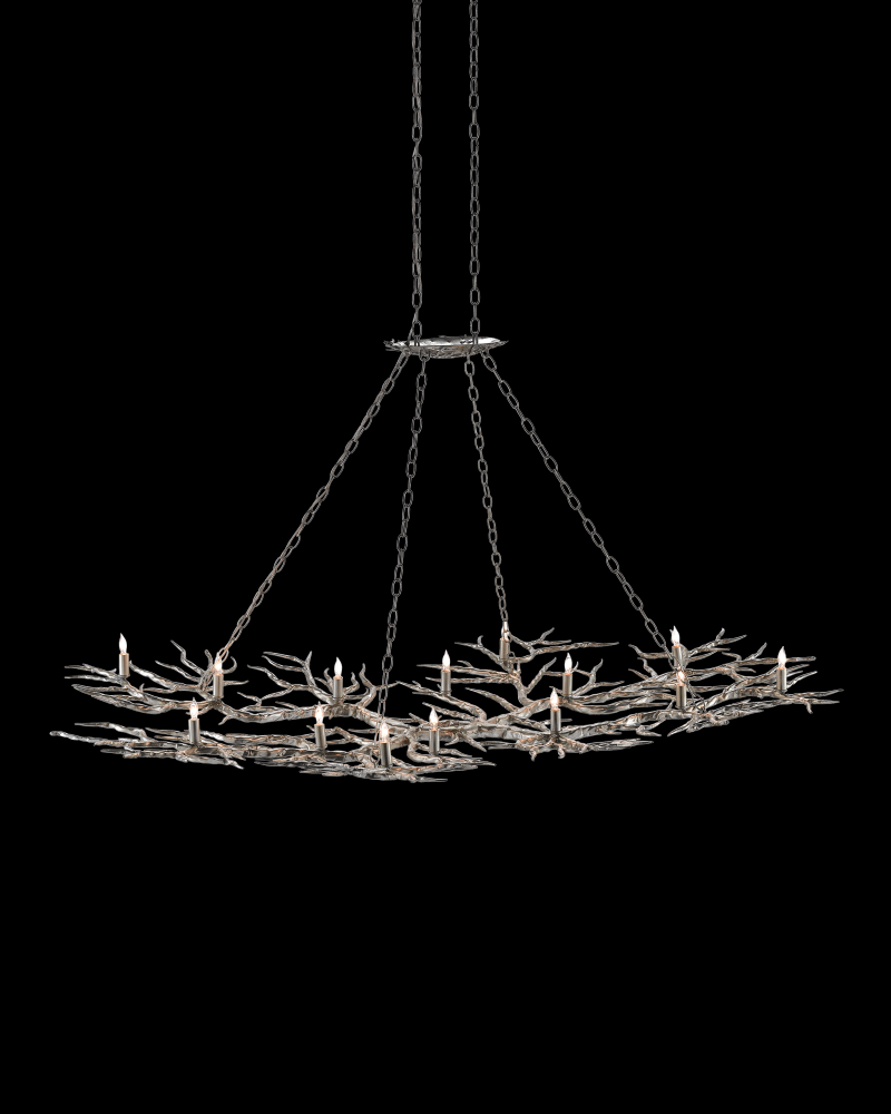 Rainforest Large Silver Chandelier