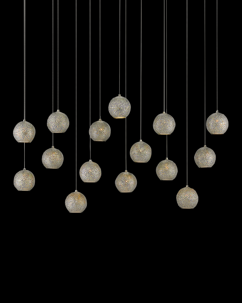 Giro 15-Light Linear Multi-Drop Pendant