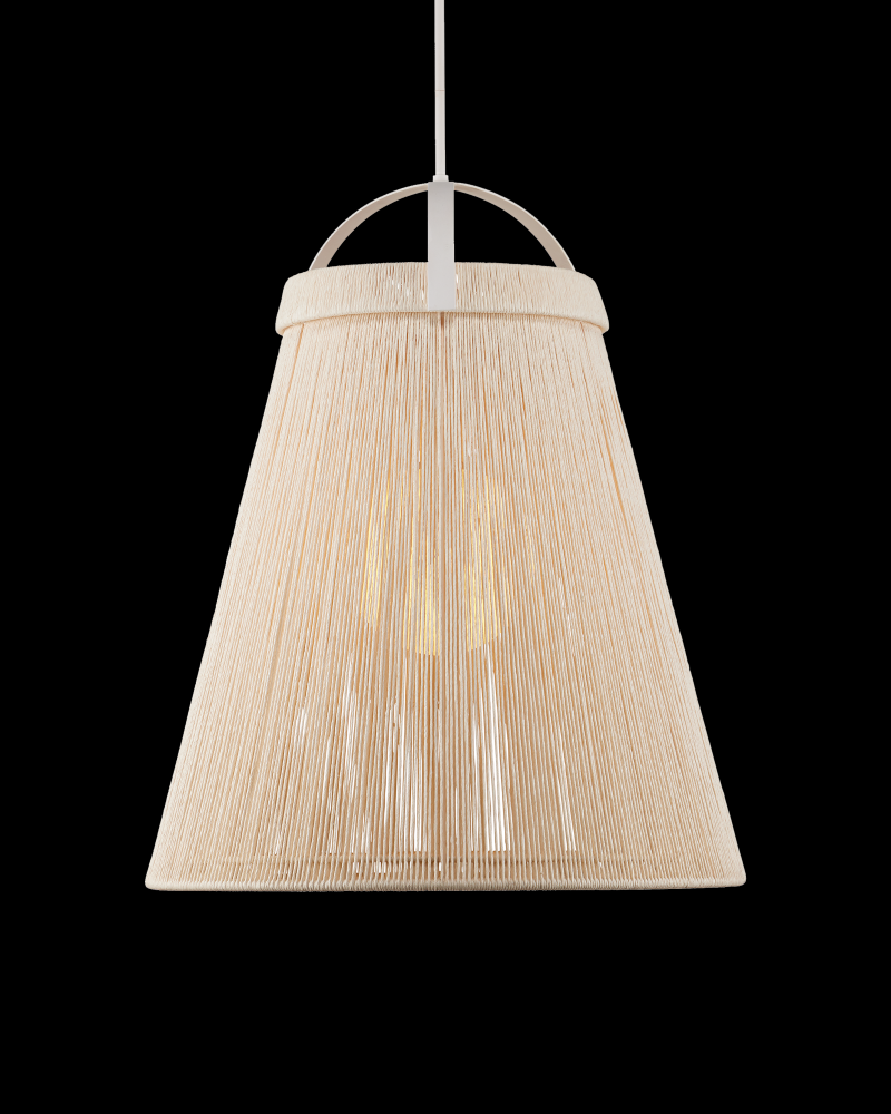 Parnell Large White Pendant