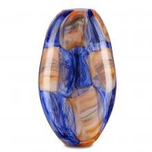 Currey 1200-0562 - Negroli Blue & Orange Glass Va