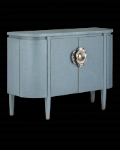 Currey 3000-0280 - Briallen Blue Demi-Lune Cabinet