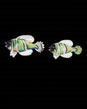 Currey 1200-0564 - Rialto Green Glass Fish Set of 2