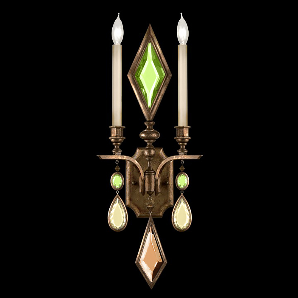 Encased Gems 29"H Sconce